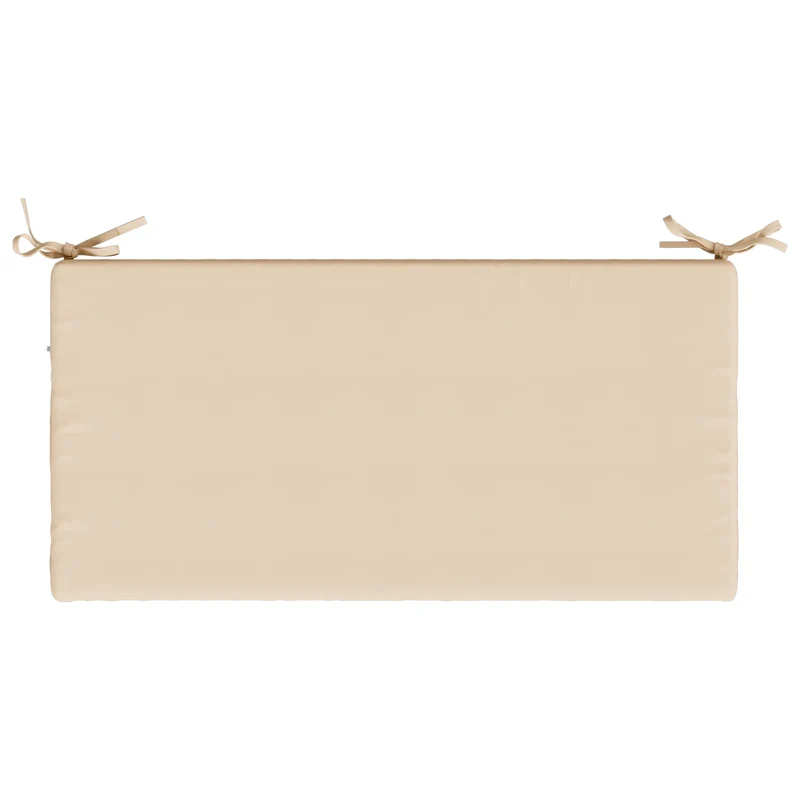 Bench Cushions SOEST 2 pcs 100% Polyester Cream 80 x 40 x 5 cm