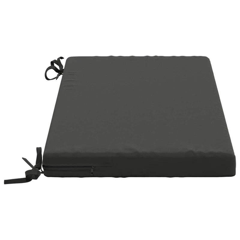 Bench Cushion SOEST 100% Polyester Anthracite 80 x 40 x 5 cm