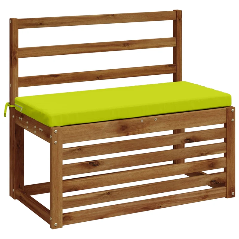 Bench Cushion SOEST 100% Polyester Bright Green 80 x 40 x 5 cm