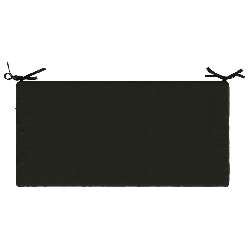 Bench Cushions SOEST 2 pcs 100% Polyester Black 80 x 40 x 5 cm