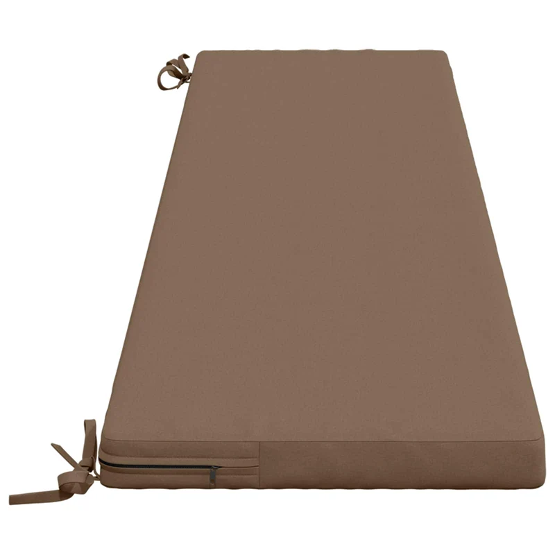 Bench Cushion SOEST 100% Polyester Taupe 200 x 40 x 5 cm