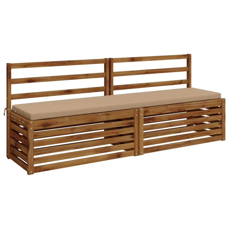 Bench Cushion SOEST 100% Polyester Sand 200 x 40 x 5 cm