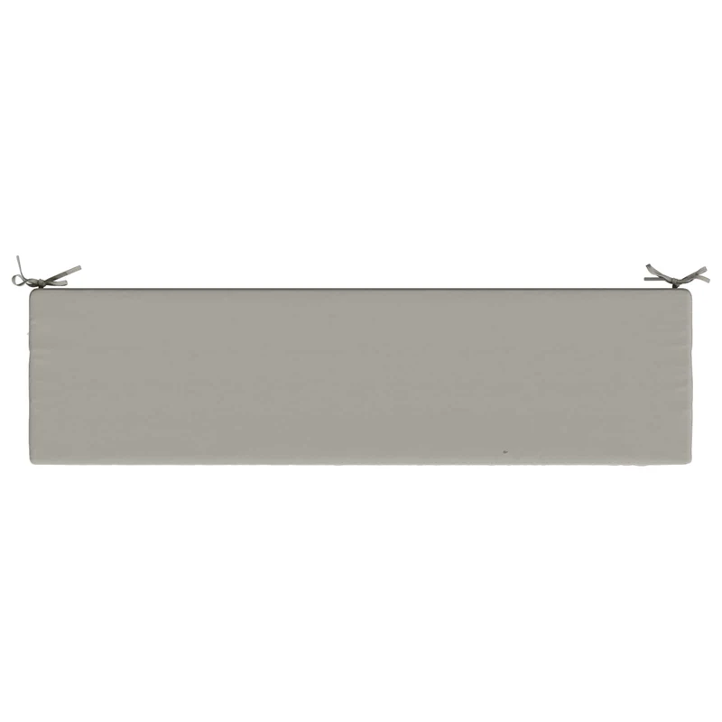 Bench Cushions SOEST 2 pcs 100% Polyester Grey 150 x 40 x 5 cm