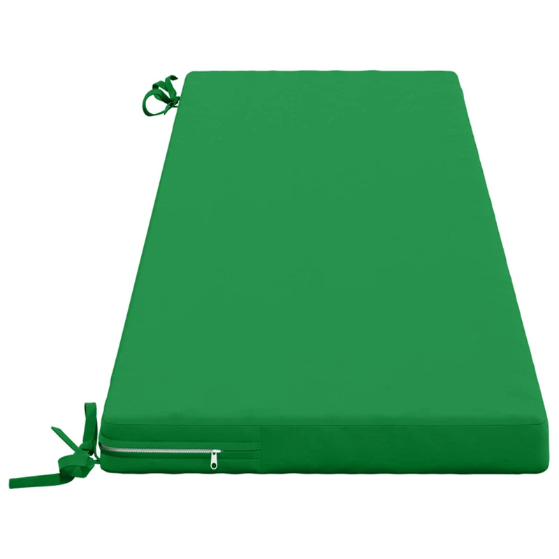 Bench Cushions SOEST 2 pcs 100% Polyester Green 150 x 40 x 5 cm