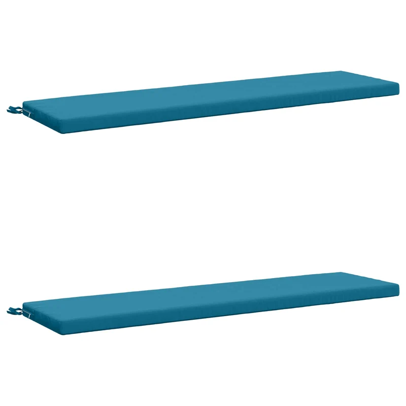 Bench Cushions SOEST 2 pcs 100% Polyester Light Blue