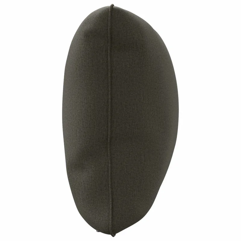 Back Cushion PUTTEN 100% Polyester Anthracite 120 x 40 x 15 cm