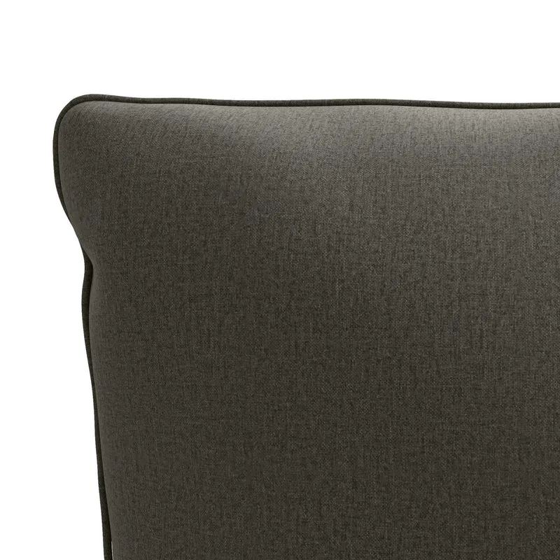 Back Cushion PUTTEN 100% Polyester Anthracite 120 x 40 x 15 cm