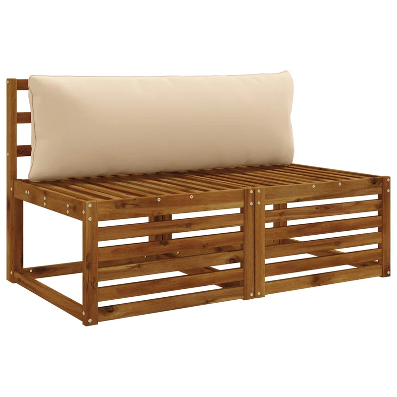 Back Cushion PUTTEN 100% Polyester Cream 120 x 40 x 15 cm