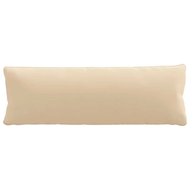 Back Cushion PUTTEN 100% Polyester Cream 120 x 40 x 15 cm