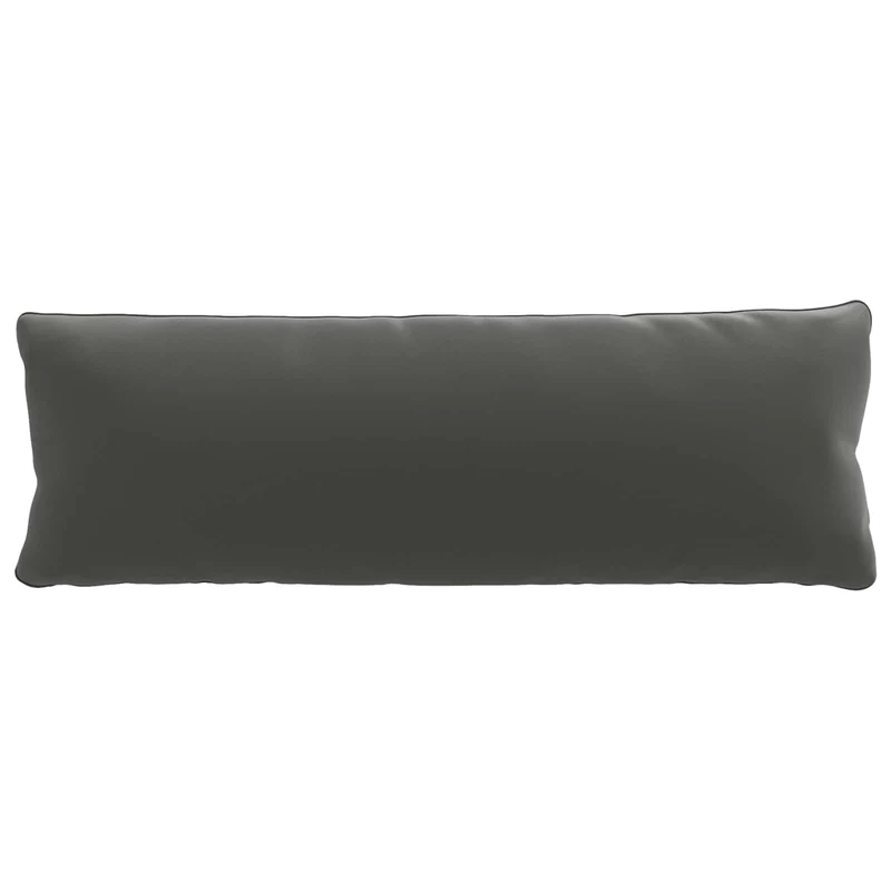 Back Cushion PUTTEN 100% Polyester Anthracite 120 x 40 x 15 cm