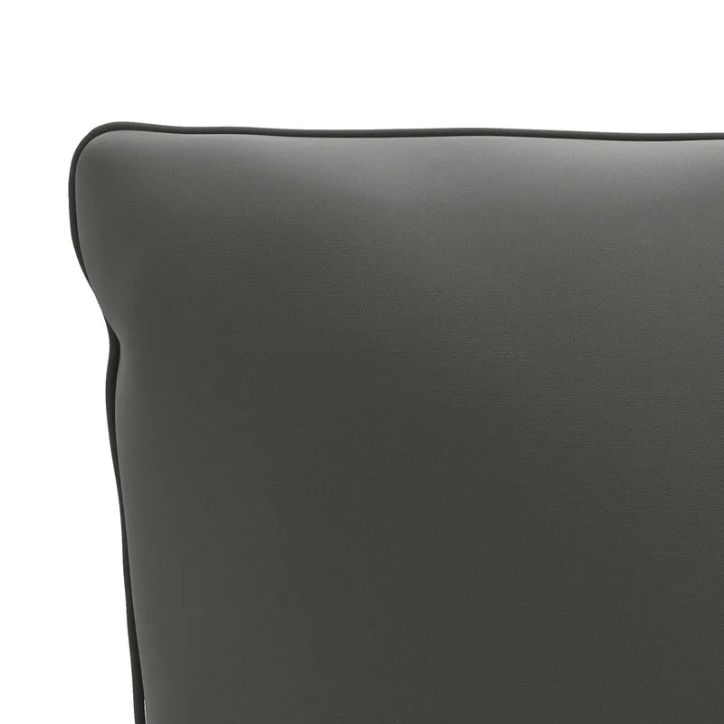 Back Cushion PUTTEN 100% Polyester Anthracite 120 x 40 x 15 cm