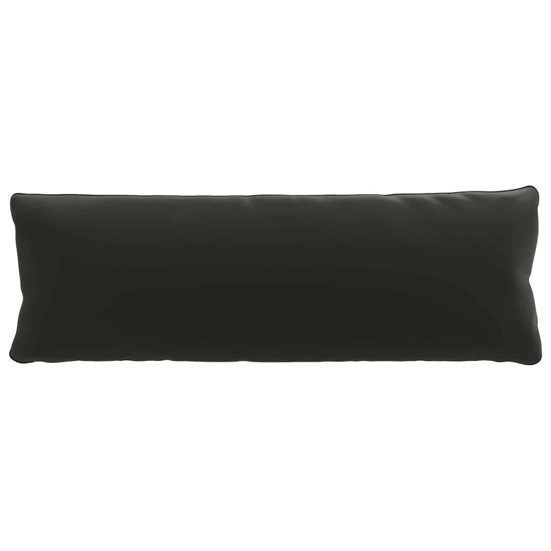 Back Cushion PUTTEN 100% Polyester Black 120 x 40 x 15 cm
