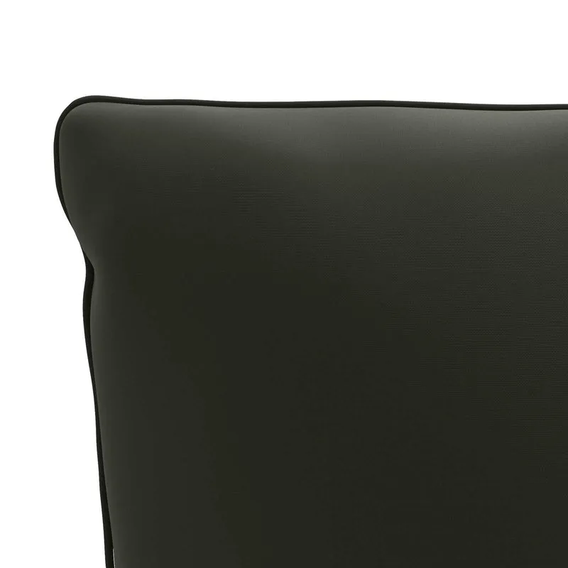 Back Cushion PUTTEN 100% Polyester Black 120 x 40 x 15 cm