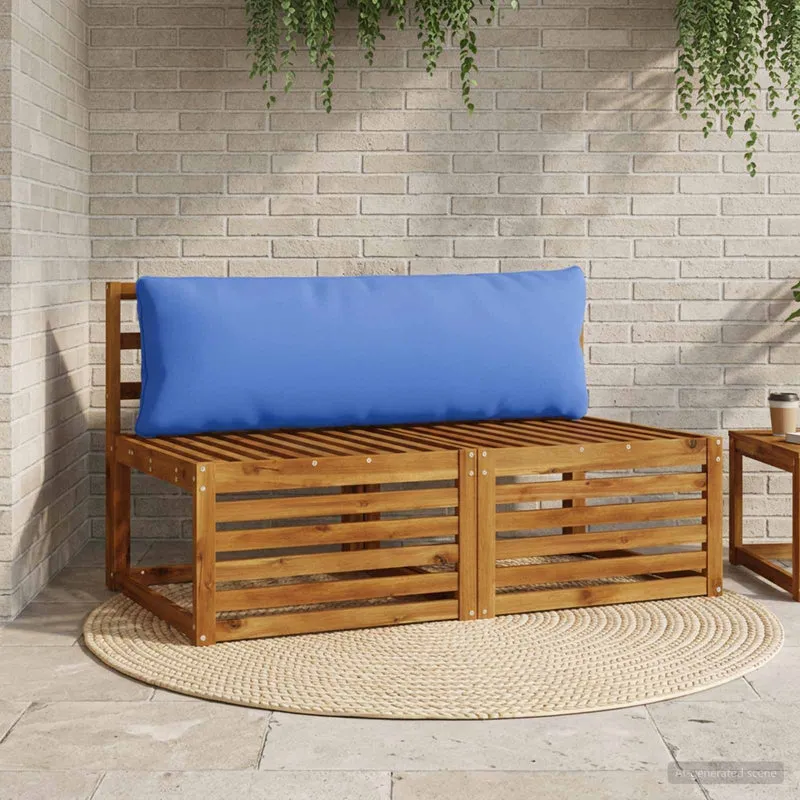 Back Cushion PUTTEN 100% Polyester Royal Blue 120 x 40 x 15 cm