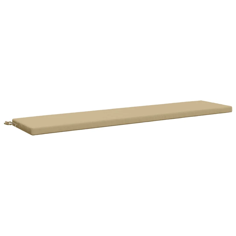 Bench Cushions SOEST 2 pcs 100% Polyester Beige 170 x 40 x 5 cm