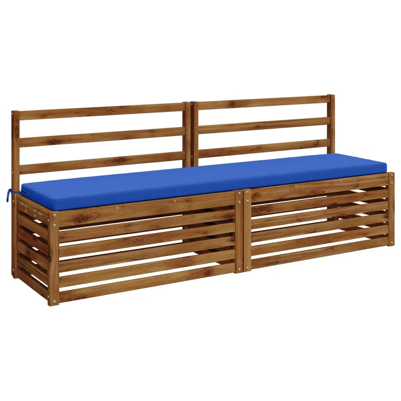 Bench Cushions SOEST 2 pcs 100% Polyester Royal Blue