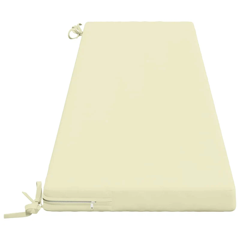 Bench Cushion SOEST 100% Polyester Cream 170 x 40 x 5 cm