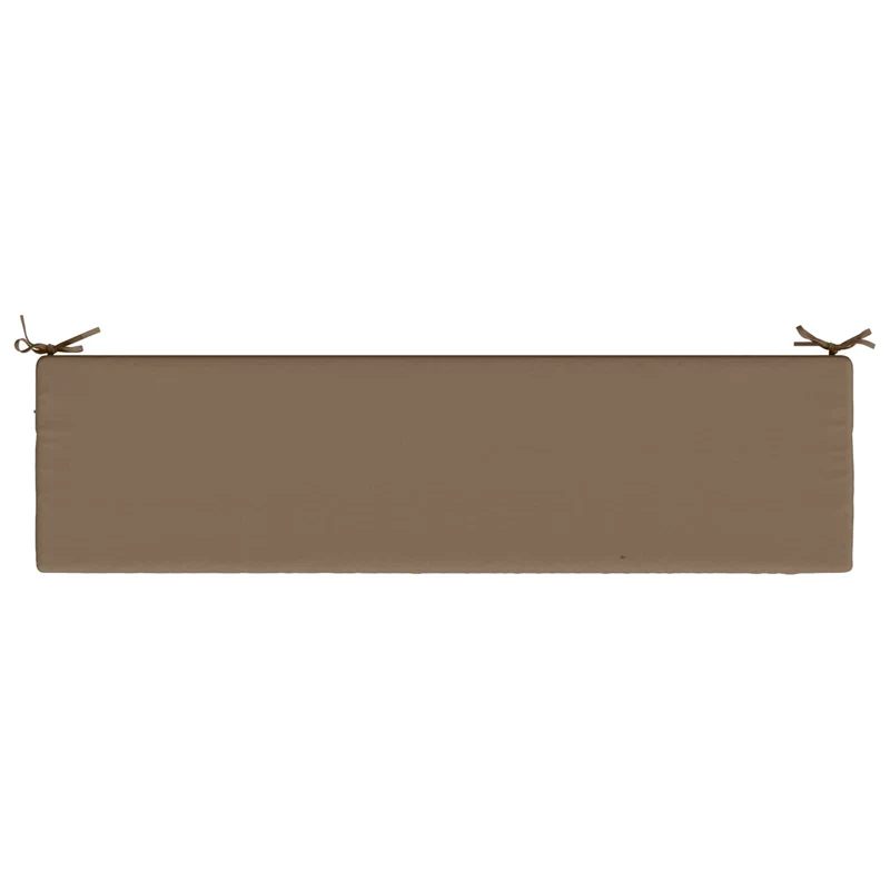 Bench Cushions SOEST 2 pcs 100% Polyester Taupe 140 x 40 x 5 cm