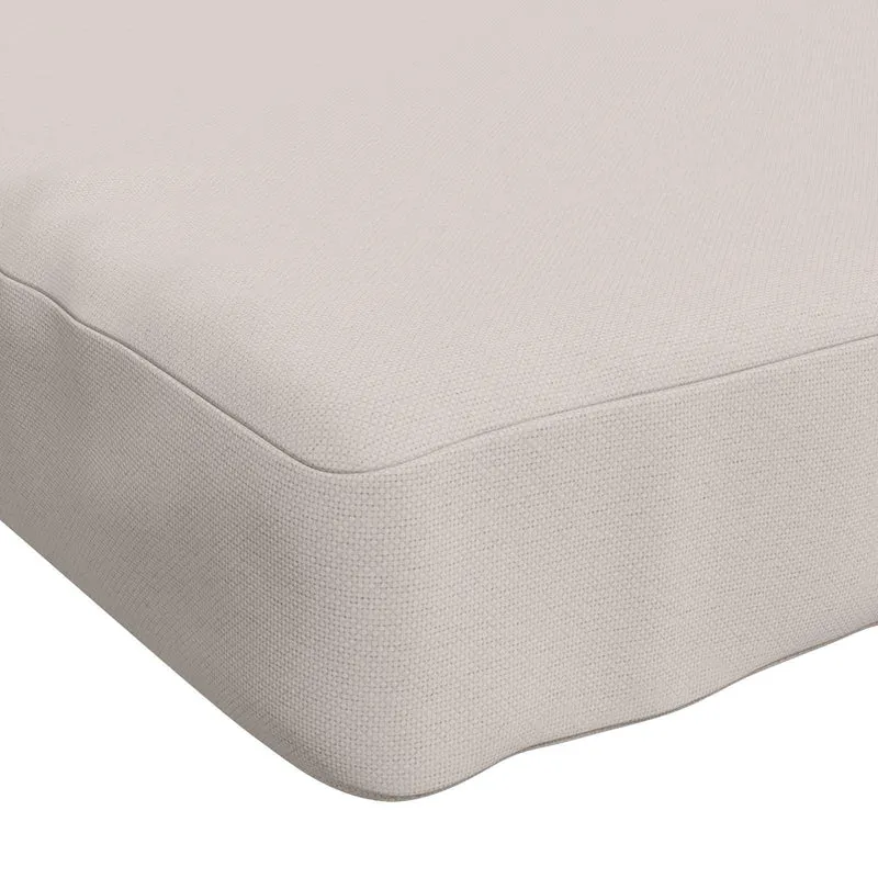 Bench Cushion SOEST 100% Polyester White 140 x 40 x 5 cm