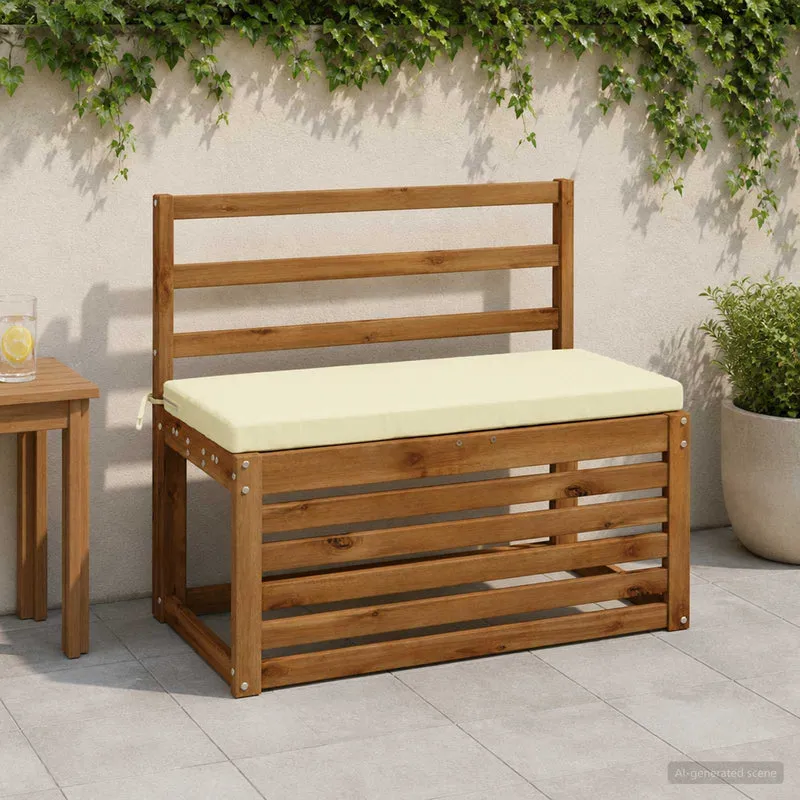 Bench Cushions SOEST 2 pcs 100% Polyester Cream 80 x 40 x 5 cm