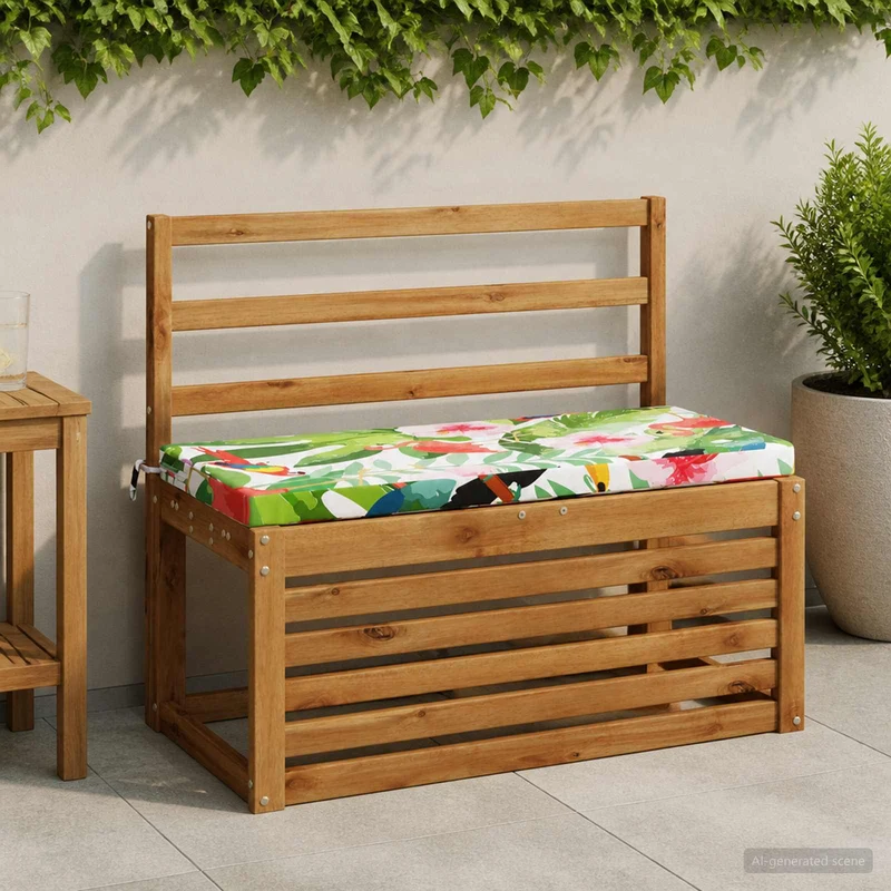 Bench Cushions SOEST 2 pcs 100% Polyester Multicolour