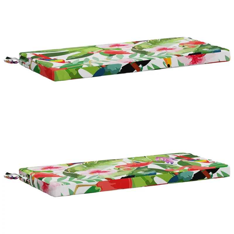 Bench Cushions SOEST 2 pcs 100% Polyester Multicolour