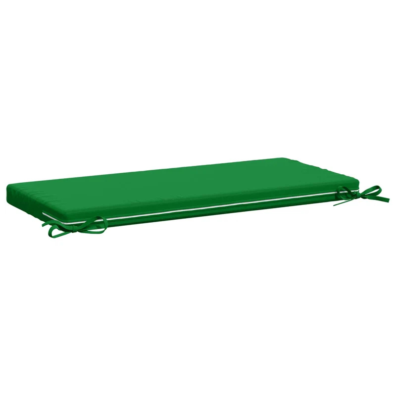 Bench Cushions SOEST 2 pcs 100% Polyester Green 80 x 40 x 5 cm