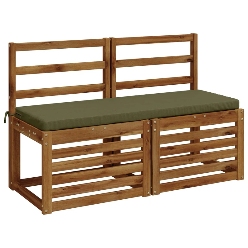 Bench Cushion SOEST 100% Polyester Olive Green 110 x 40 x 5 cm