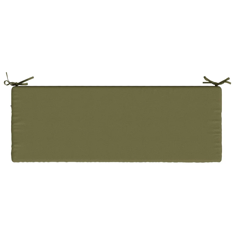 Bench Cushions SOEST 2 pcs 100% Polyester Olive Green