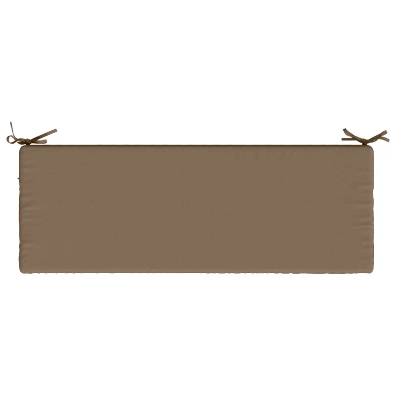 Bench Cushions SOEST 2 pcs 100% Polyester Taupe 110 x 40 x 5 cm