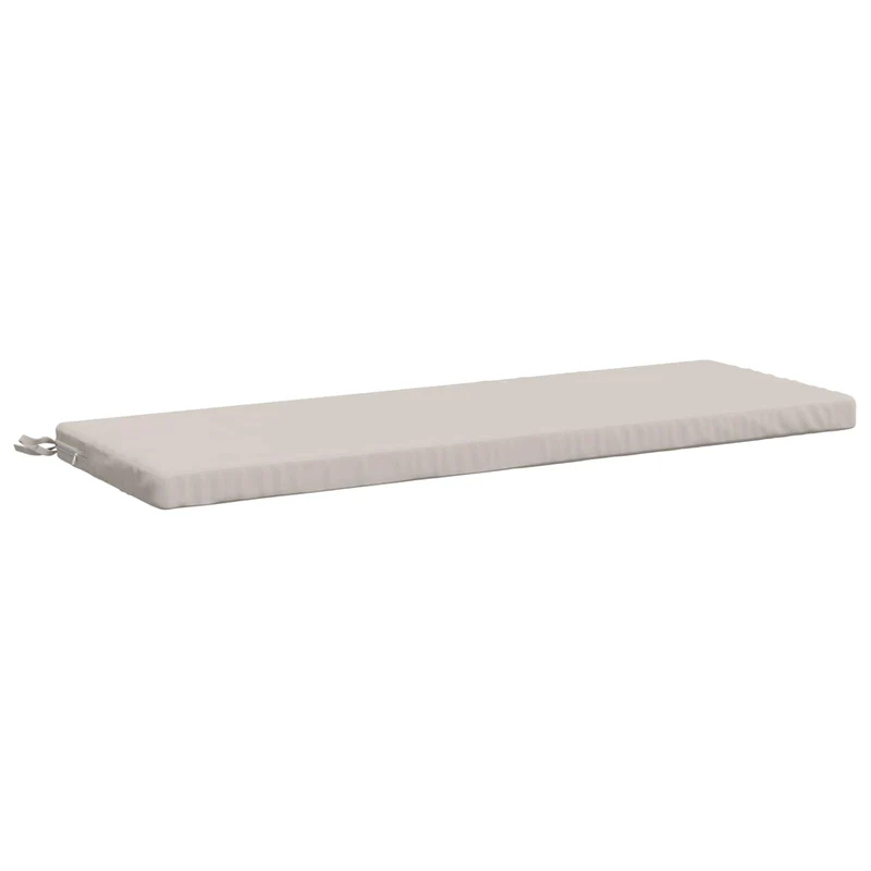 Bench Cushion SOEST 100% Polyester White 110 x 40 x 5 cm