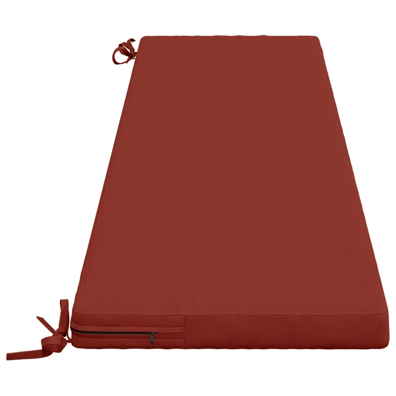Bench Cushion SOEST 100% Polyester Red 200 x 40 x 5 cm