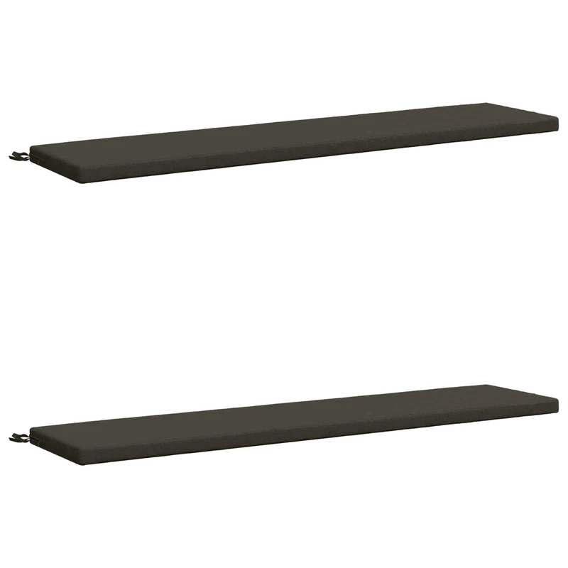 Bench Cushions SOEST 2 pcs 100% Polyester Anthracite