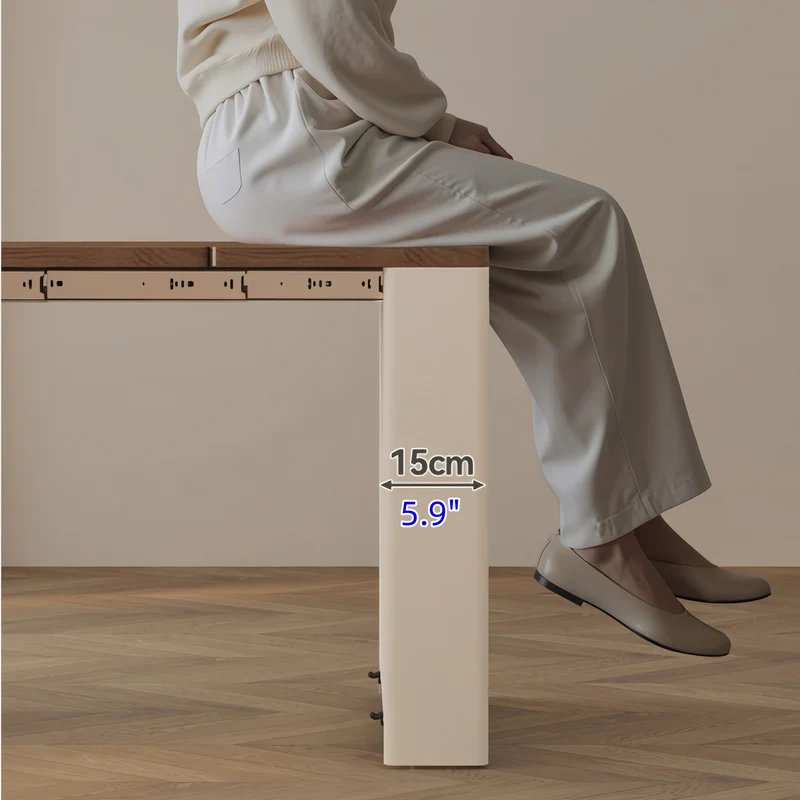 Îlot de cuisine extensible avec rangement et 4 chaises
