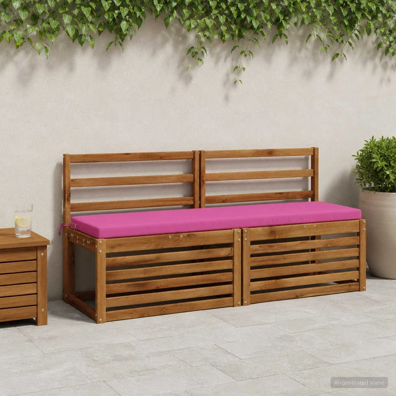 Bench Cushions SOEST 2 pcs 100% Polyester Pink 150 x 40 x 5 cm