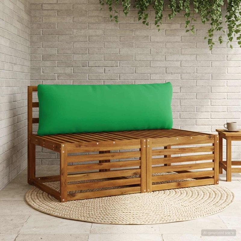 Back Cushion PUTTEN 100% Polyester Green 120 x 40 x 15 cm