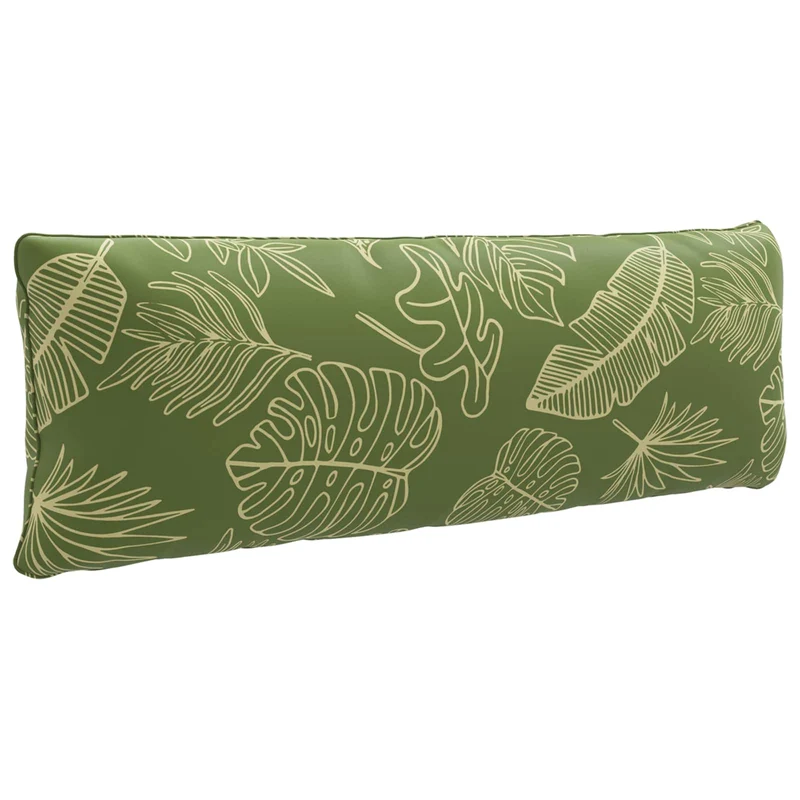 Back Cushion PUTTEN 100% Polyester Leaf Design 120 x 40 x 15 cm