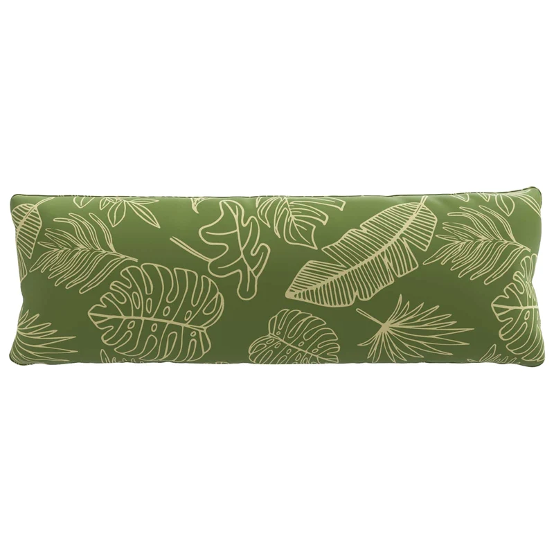 Back Cushion PUTTEN 100% Polyester Leaf Design 120 x 40 x 15 cm