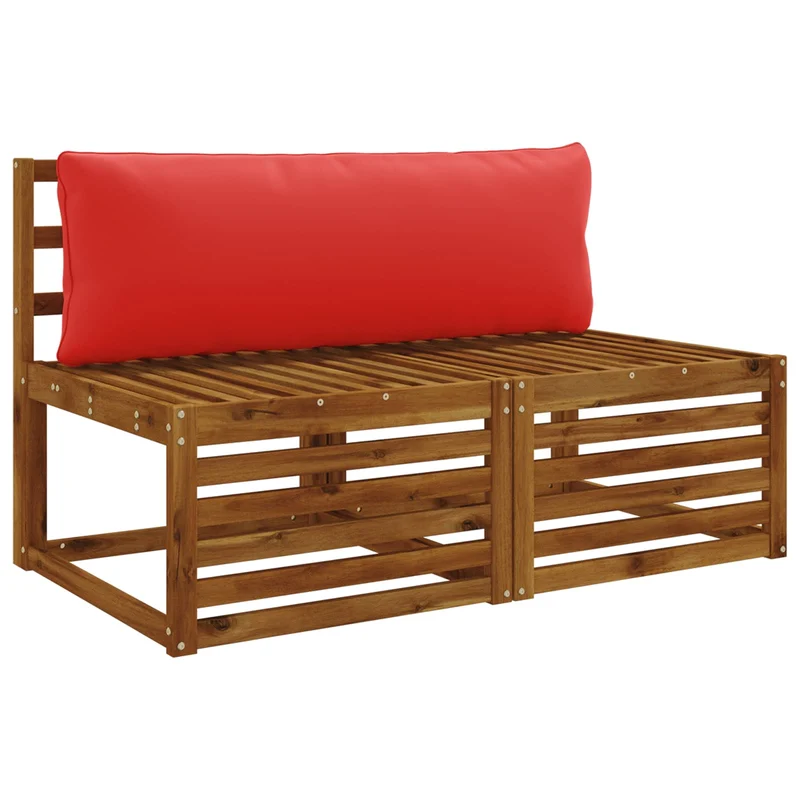 Back Cushion PUTTEN 100% Polyester Red 120 x 40 x 15 cm