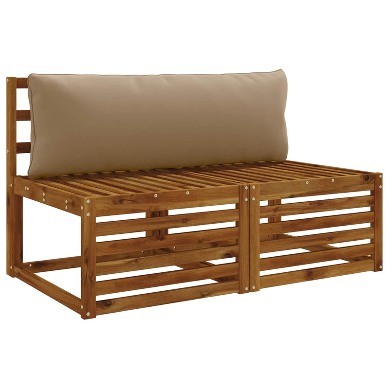 Back Cushion PUTTEN 100% Polyester Taupe 120 x 40 x 15 cm