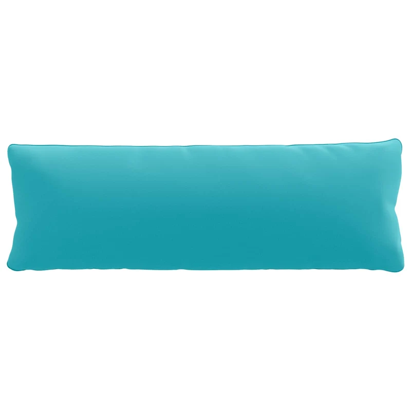 Back Cushion PUTTEN 100% Polyester Turquoise 120 x 40 x 15 cm