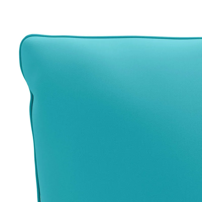 Back Cushion PUTTEN 100% Polyester Turquoise 120 x 40 x 15 cm