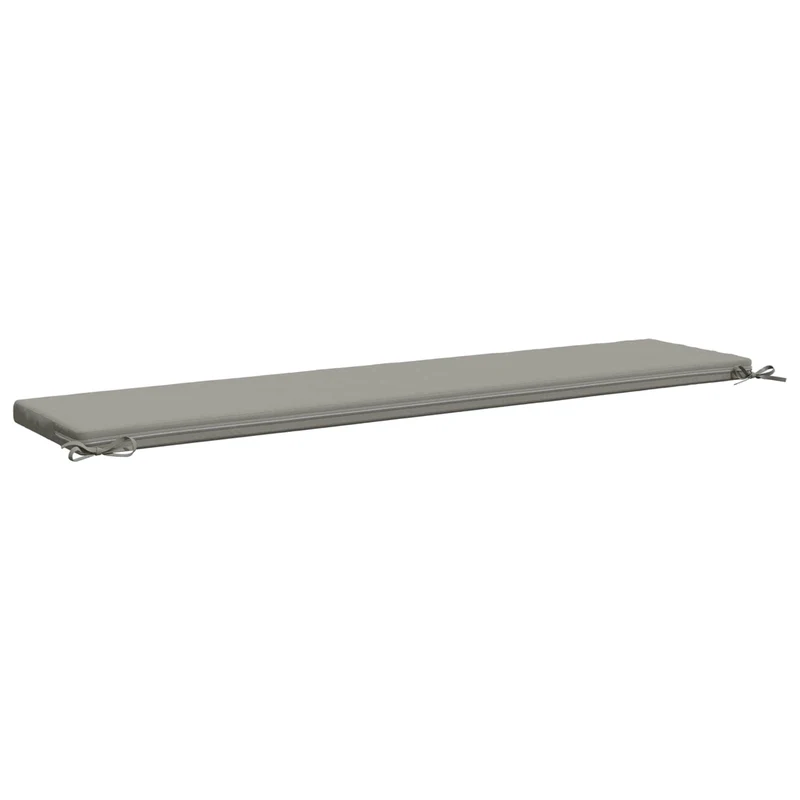 Bench Cushion SOEST 100% Polyester Grey 170 x 40 x 5 cm