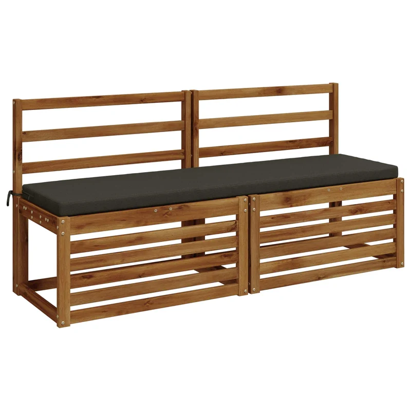 Bench Cushions SOEST 2 pcs 100% Polyester Anthracite