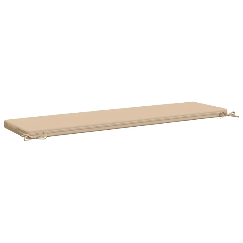 Bench Cushions SOEST 2 pcs 100% Polyester Cream 140 x 40 x 5 cm