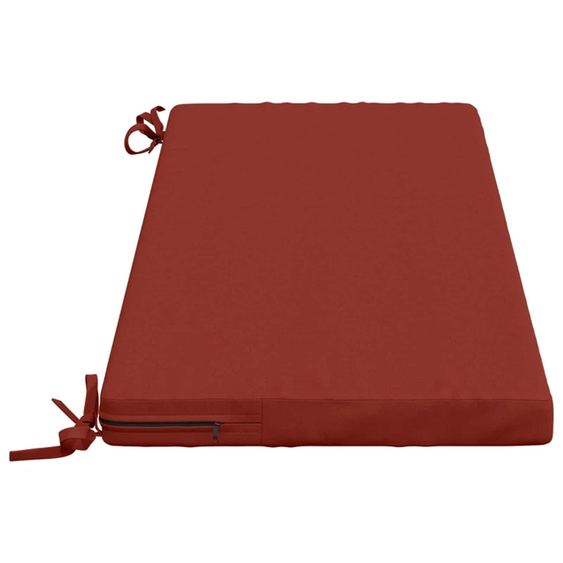 Bench Cushions SOEST 2 pcs 100% Polyester Red 110 x 40 x 5 cm