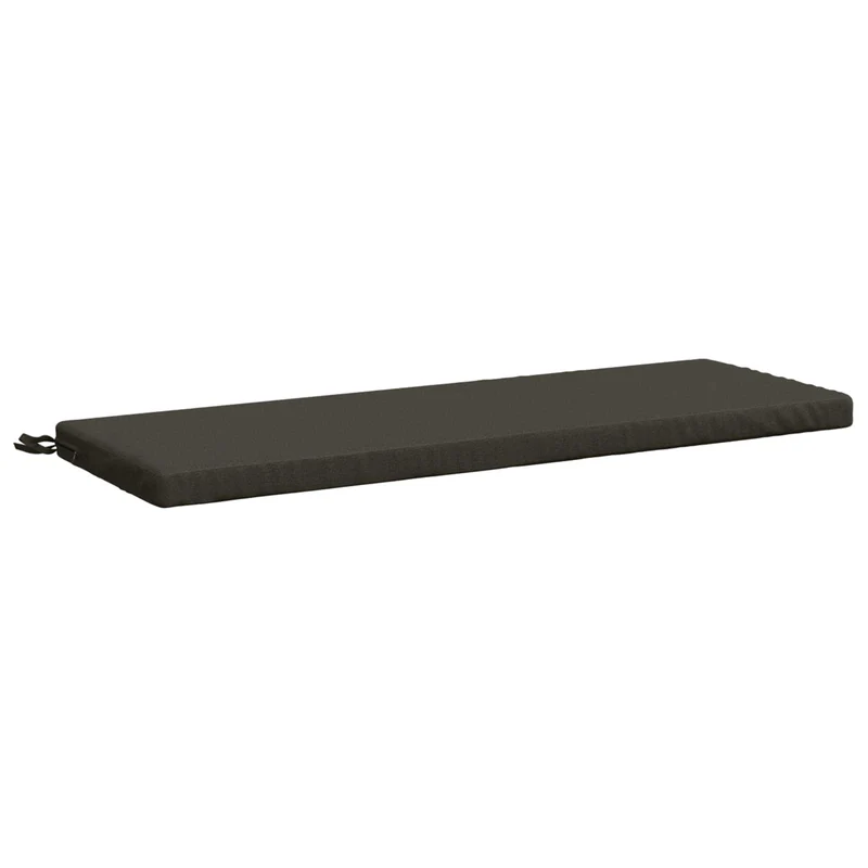 Bench Cushion SOEST 100% Polyester Anthracite 110 x 40 x 5 cm