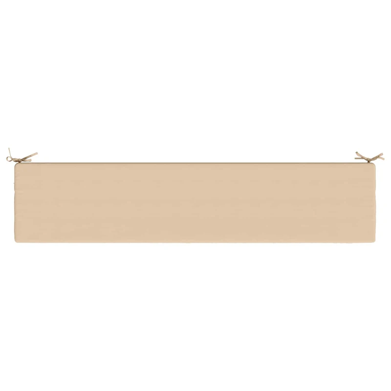 Bench Cushions SOEST 2 pcs 100% Polyester Cream 200 x 40 x 5 cm
