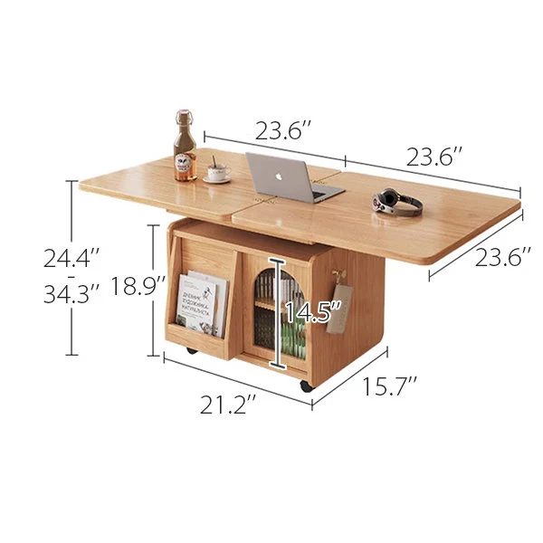 Table basse mobile et relevable