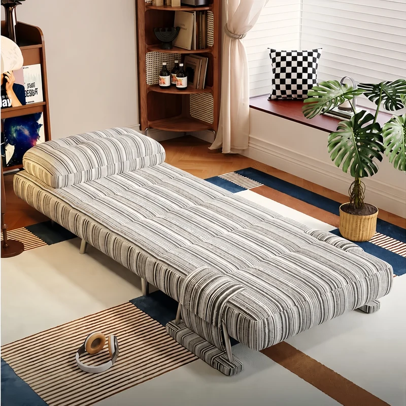 Canapé-lit 3 en 1 réglable en tissu chenille